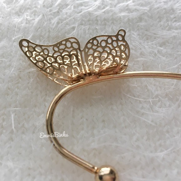 💥3for$28 New Gold Plated Hollowed Out Butterfly Ear Cuff | Boho Ear Climber - Picture 8 of 16